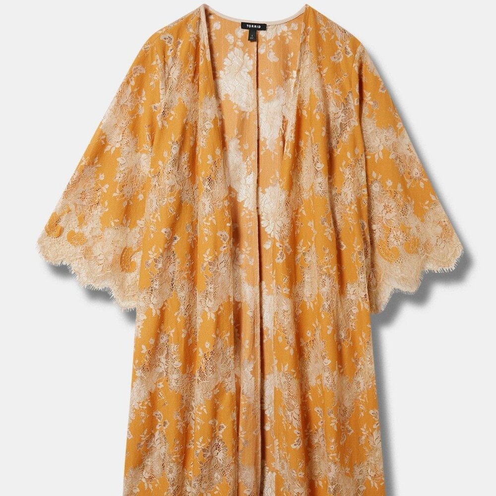Torrid Lace Maxi Kimono